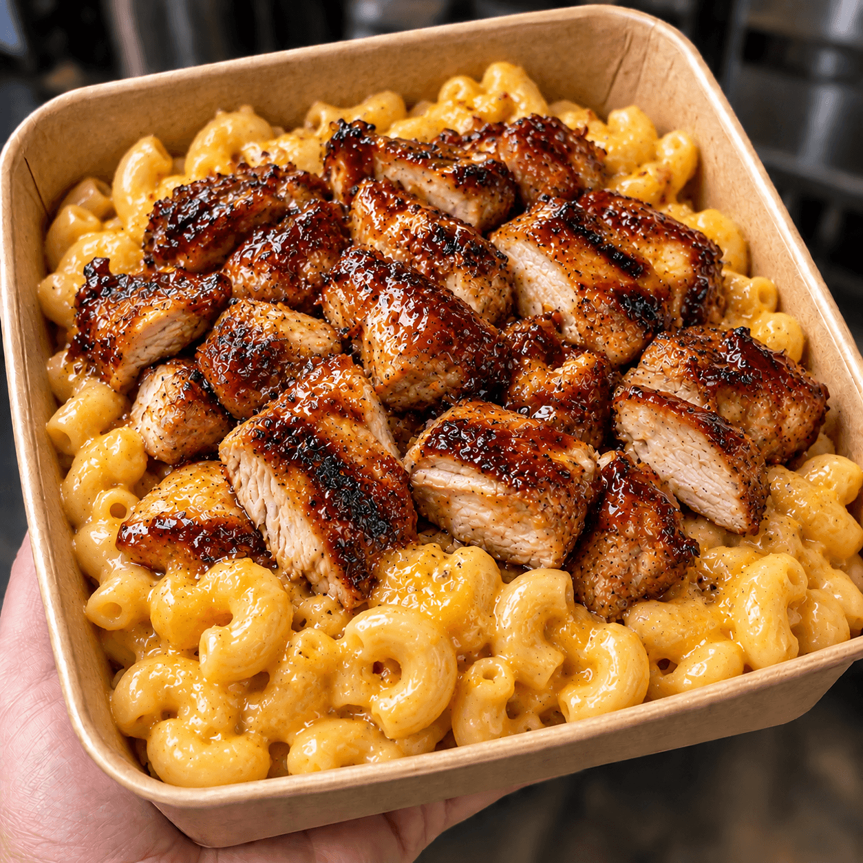 Smoky BBQ Chicken Mac and Cheese