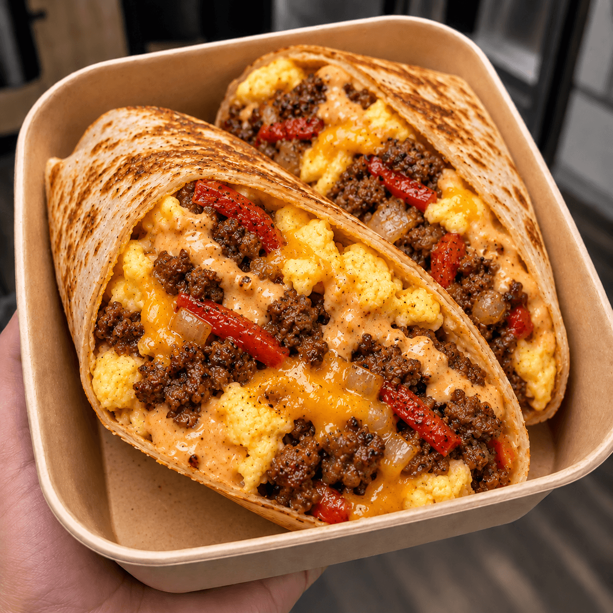 Chipotle Beef Breakfast Wrap.