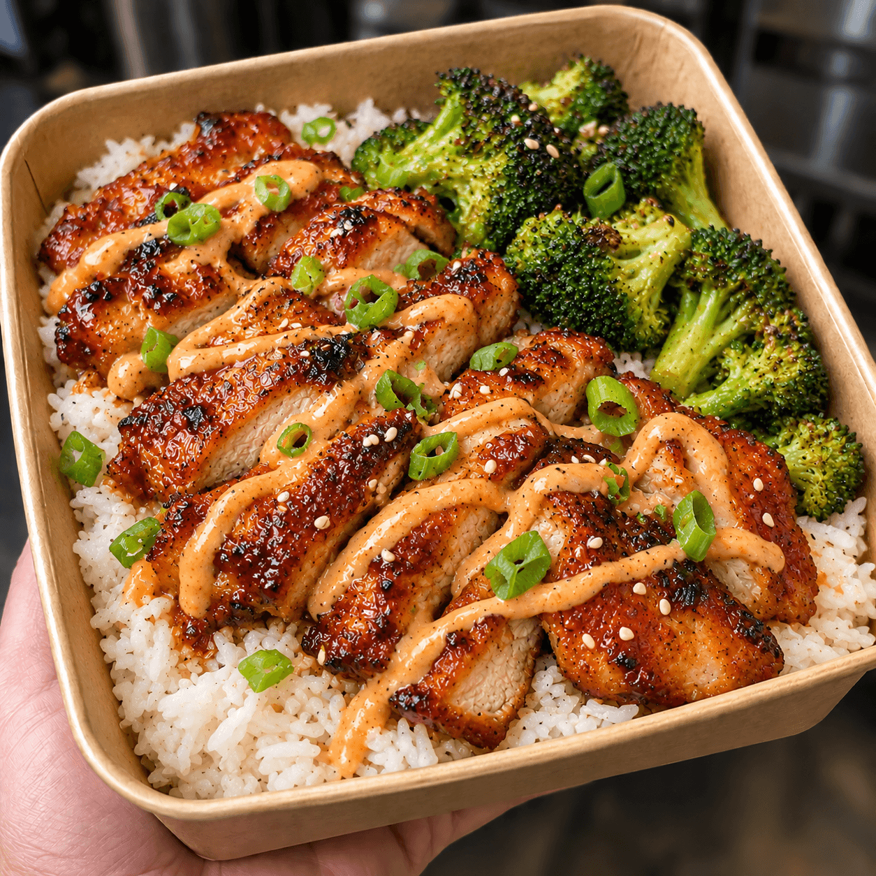 Korean Chili Chicken Bowl.